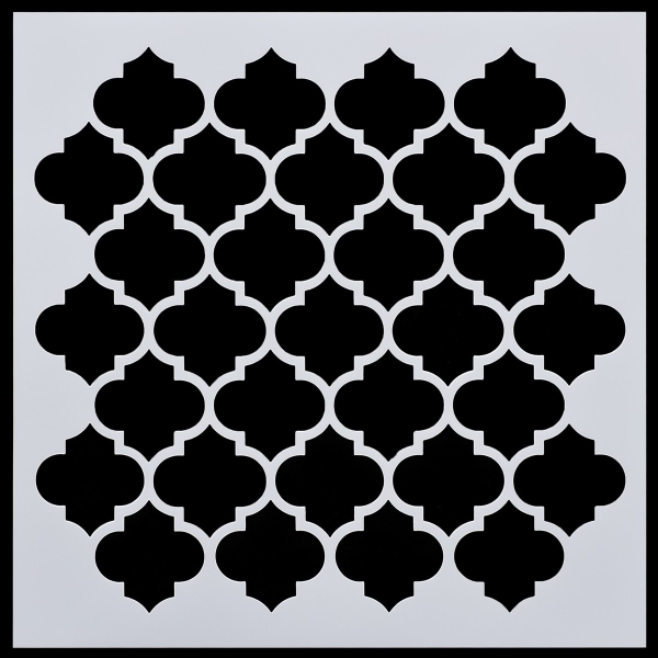 6 by 6 inches Stencil - Pattern 1