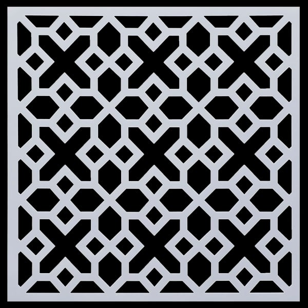 6 by 6 inches Stencil - Pattern 4