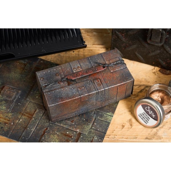 Sizzix 3D A5 Texture Fades Embossing Folder By Tim Holtz - Foundry - Image 2