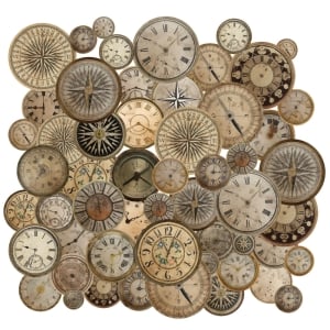 CrafTangles Ephemeras Die cuts compass clocks dials CTDCP 04