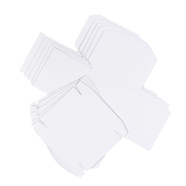 CrafTangles paper Square box and lid Blank Base - 300 gsm - Plain White (5 pcs) - Image 2