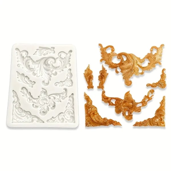 Silicone Mould - Vintage Flourishes 3