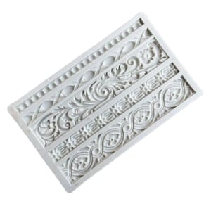 fancy borders silicone mould 41