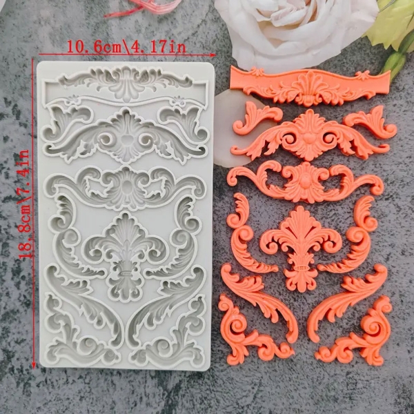 Silicone Mould - Vintage Flourishes 2 - Image 3