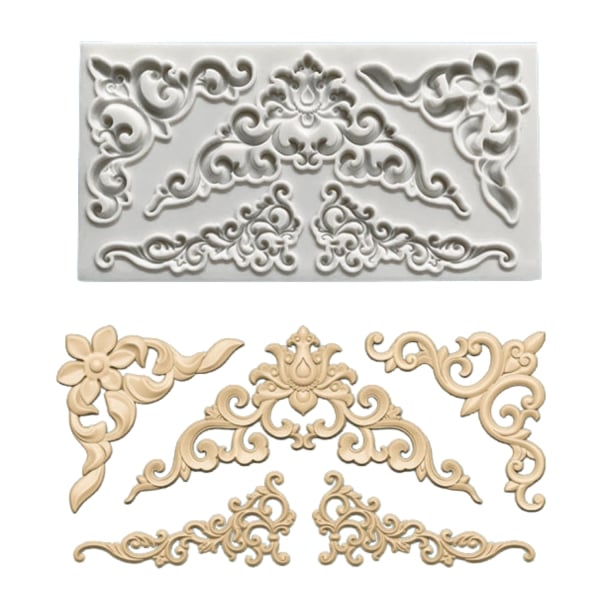 Silicone Mould - Multiple Flourishes 2