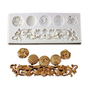 fancy vintage elements silicone mould ES 5020 2