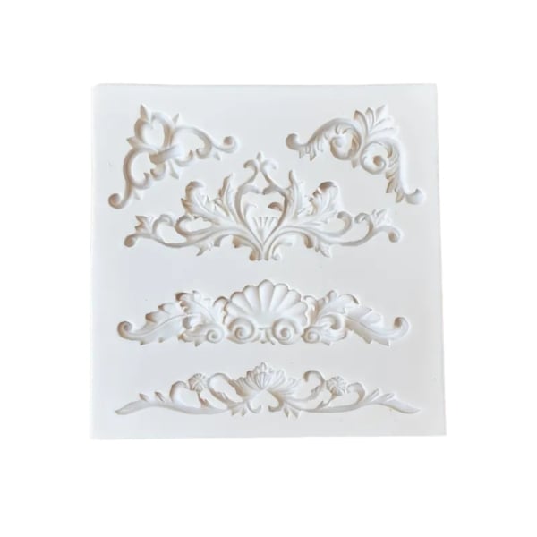 Silicone Mould - Flourishes and Corners - Image 2