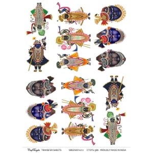 CTDTS 586 CrafTangles transfer sheet Sreenathji 2