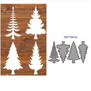 Steel Dies - Christmas Tree (Set of 4 dies)