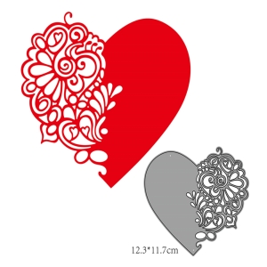 Steel Dies - Doodled Heart Die