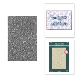 Spellbinders 3D Embossing Folder 5.5"X8.5" - Bougie Birthday Born To Sparkle