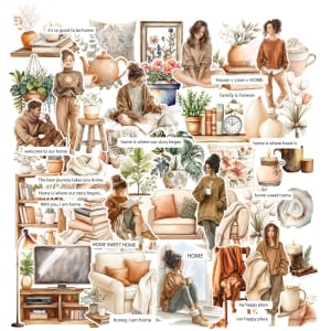 CTDCP 34 CrafTangles Die cuts ephemera My Home 1 1