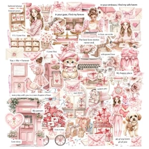 CTDCP 38 CrafTangles Die cuts ephemera Love Mail 1