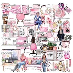 CTPCS 86 Boss Lady 3 CrafTangles Precut Journal Stickers 1