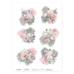 309 Spring Flowers 34 CrafTangles Tissue napkin paper