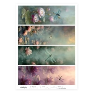 317 Spring Dragonflies 3 CrafTangles Tissue napkin paper