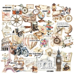 CTPCS 95 Traveller 3 CrafTangles Precut Journal Stickers