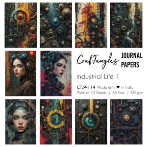 CTJP 114 Industrial Life 1 Craftangles journal paper