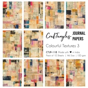 CTJP 118 Colourful Textures 3 Craftangles journal paper